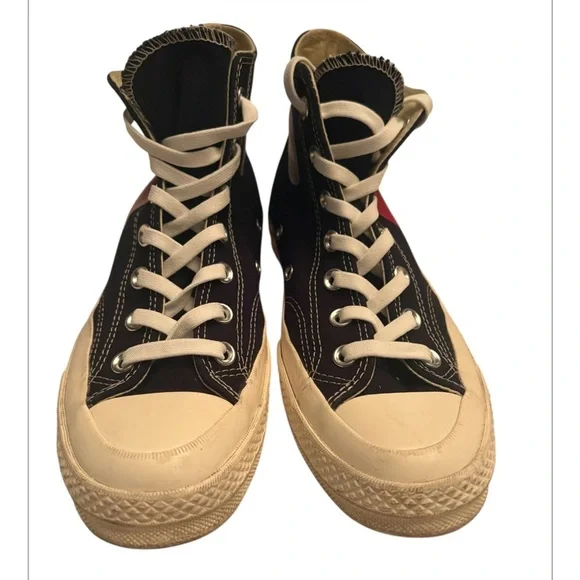 Converse Comme des Garcons Mid Shoes Sneakers Women's 8/Men’s 6 - Picture 3 of 10